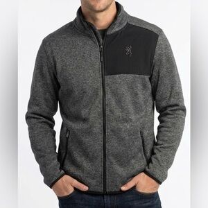 Browning Charcoal and Black Zip-Up Jacket